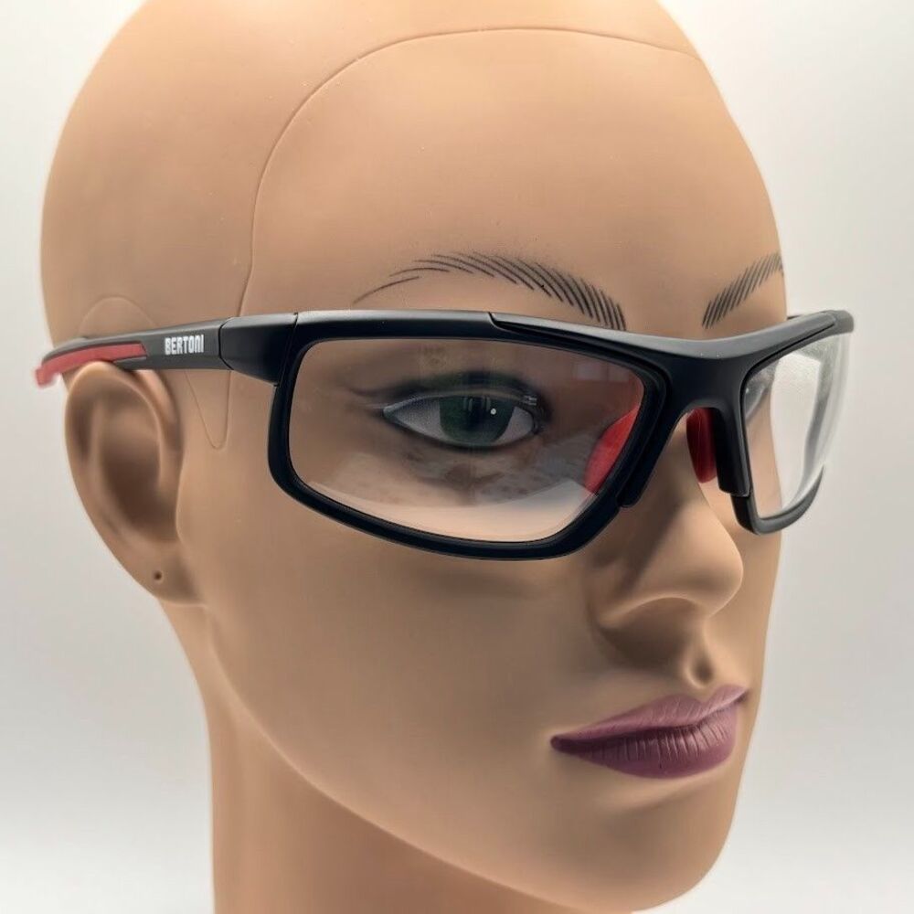 New Men's Designer Sport Glasses | Bertoni F180C | Photochromic Anti Fog | Cycle